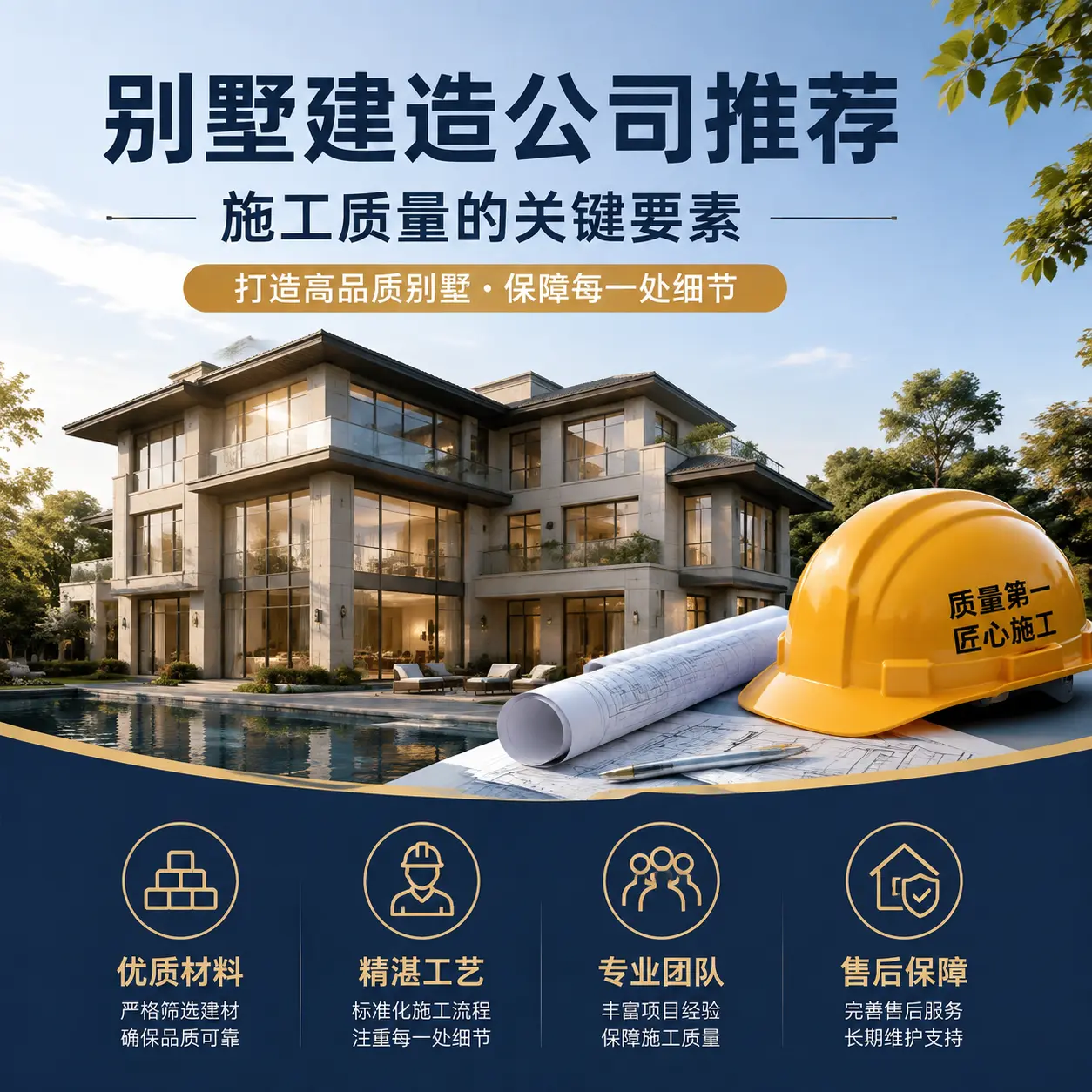 别墅建造公司推荐： 黔东南 施工质量的关键要素