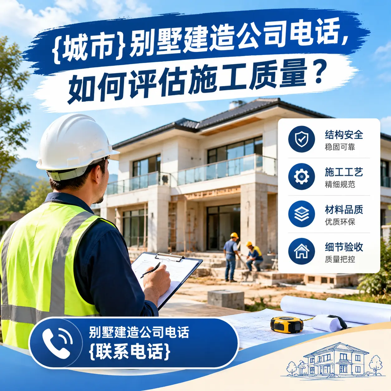 黔东南别墅建造公司电话，如何评估施工质量？