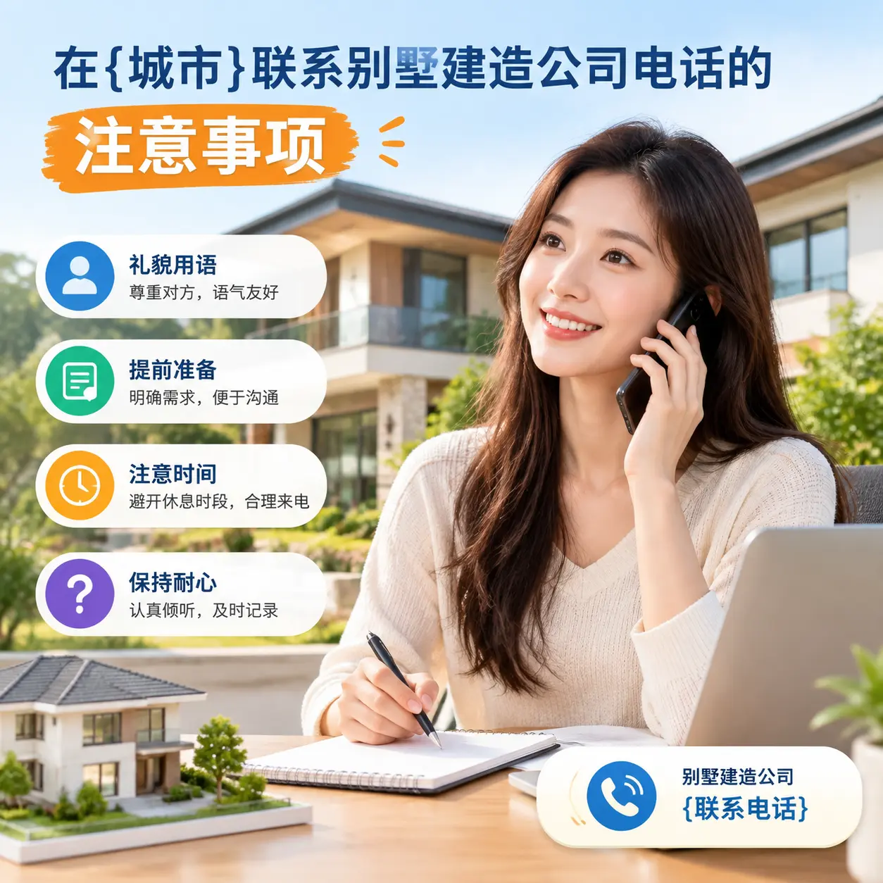 在黔东南联系别墅建造公司电话的注意事项