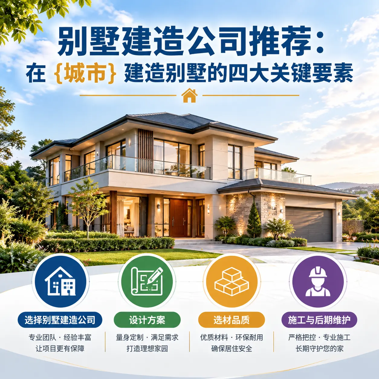 别墅建造公司推荐:在 黔东南 建造别墅的四大关键要素