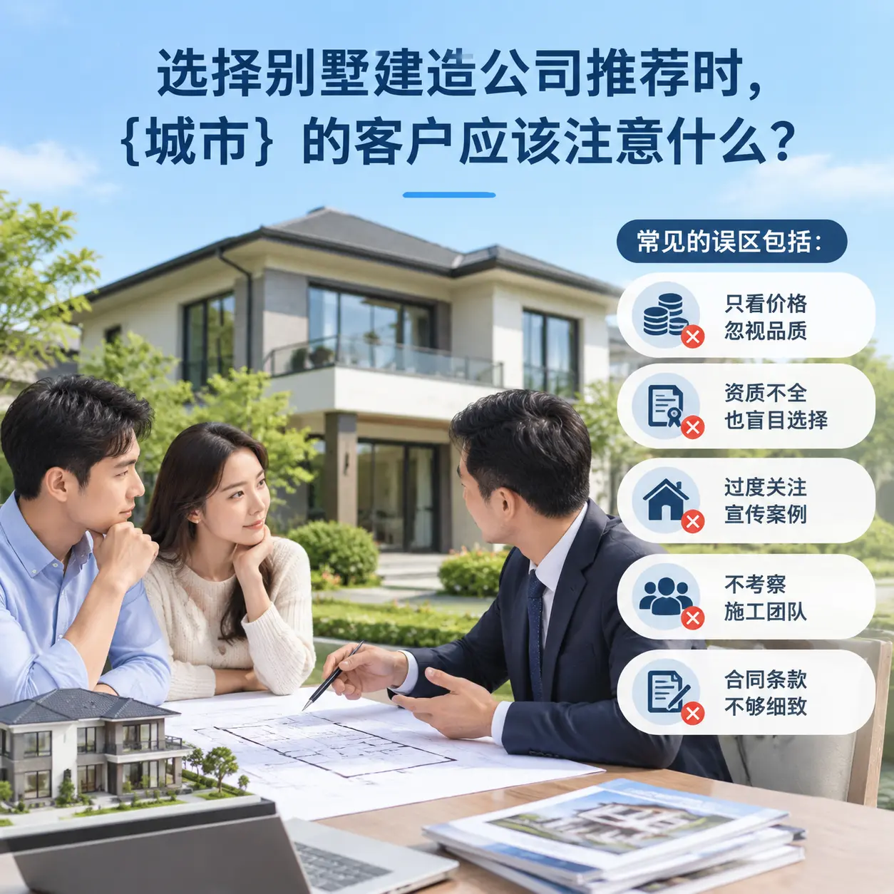 选择别墅建造公司推荐时,黔东南 的客户应该注意什么?