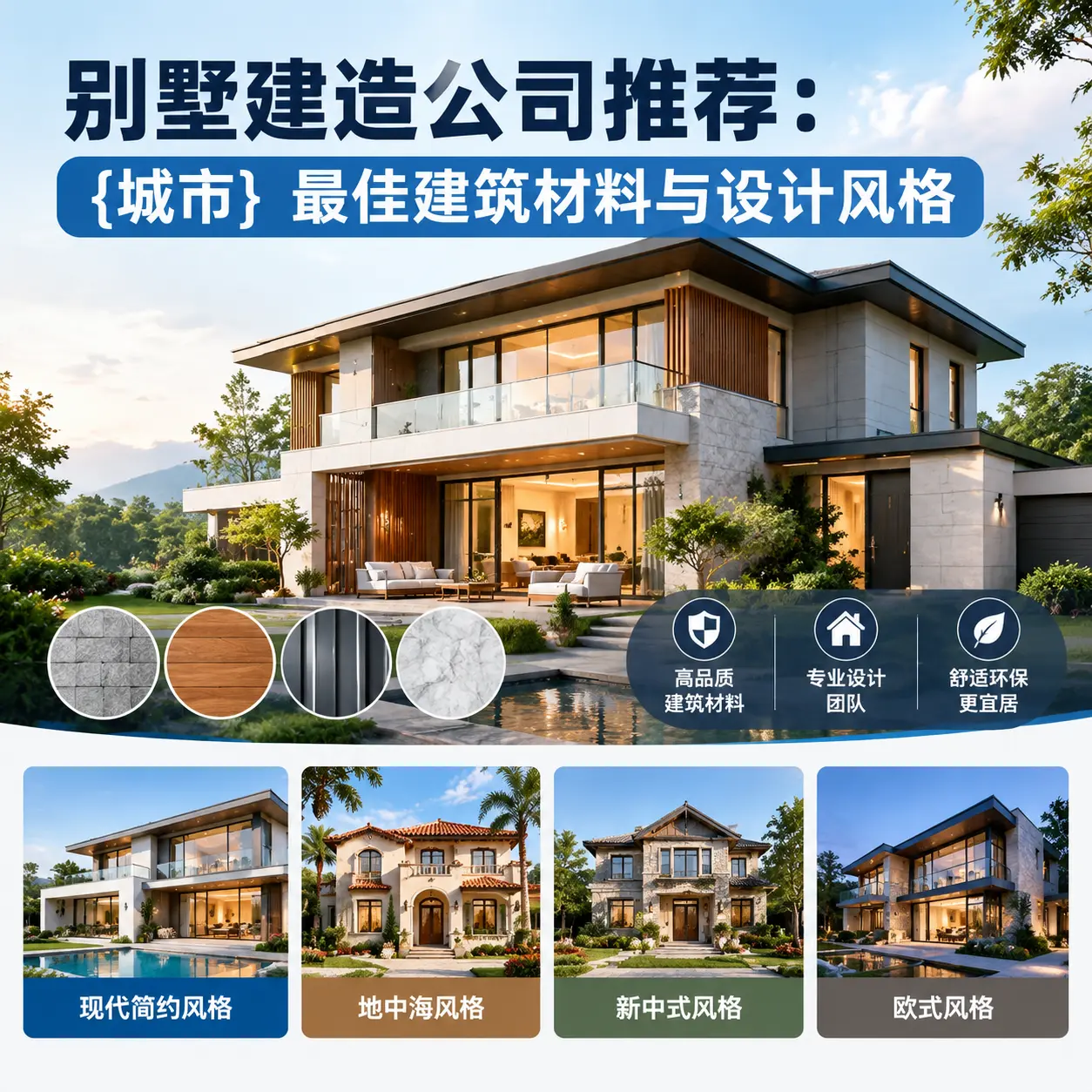 别墅建造公司推荐： 黔东南 最佳建筑材料与设计风格