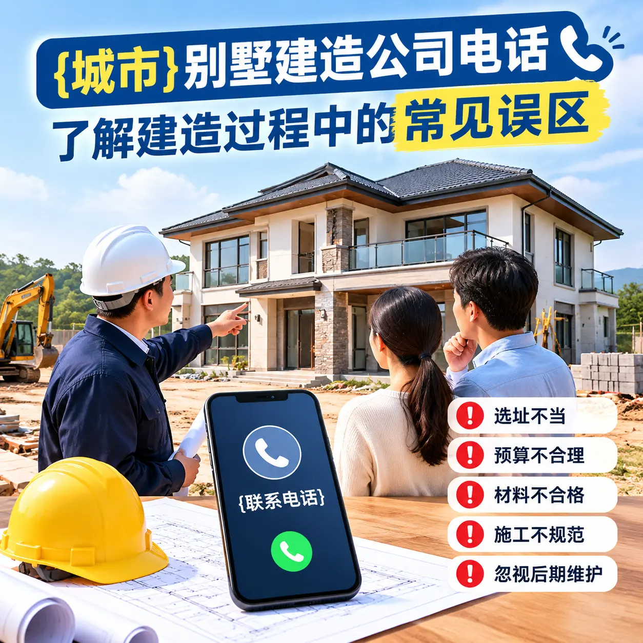 黔东南别墅建造公司电话，了解建造过程中的常见误区